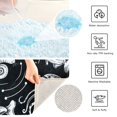 thumbnail image 4 of Toilet Rug U-Shaped Bathroom Rugs Non-Slip Soft Plush Machine Washable Contour Bath Mat Fish Jellyfish Conch 24x20, 4 of 9