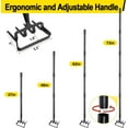 thumbnail image 6 of Hoe Garden Tool, Stirrup Hoe Cultivator for Weeding with 62Inch Adjustable Long Handle, Heavy Duty Garden Hula Scuffle Hoe and Rake Tiller 2-in-1 Gardening Tools for Digging, Loosening, 6 of 7