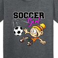 thumbnail image 4 of Inktastic Soccer Girl Youth T-Shirt, 4 of 5