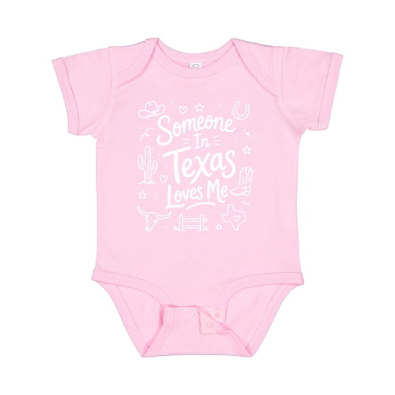 Inktastic Someone in Texas Loves Me Cute Texan Boys or Girls Baby Bodysuit