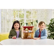 Calico Critters Red Roof Cozy Cottage, Dollhouse Playset with Figure, Furniture and Accessories