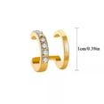 thumbnail image 4 of GKNET 1PC Clip On No Piercing Earrings Cartilage Helix Ear Clip Fake Earrings Punk New-golden, 4 of 9