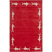 Somerset Bay Escape Red/Light Gray Coastal Area Rug