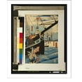 thumbnail image 2 of Historic Framed Print, [Yokohama kōeki seiyōjin nimotsu unsō no zu], 17-7/8" x 21-7/8", 2 of 9