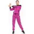 thumbnail image 6 of Notus Women Sweatsuits 2 Piece Set - Thick Fleece Lined Warm Long Sleeve Hoodies Sweatshirt Casual Sweatpants Tracksuit Lounge Set - Womens 2pcs Jogger Outfit Purple S, 6 of 7