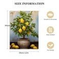 thumbnail image 2 of Nawypu  Lemon Wall Art Canvas Lemon Tree Pictures Citrus Fruit Artwork Vertical Painting Vintage Botanical Prints Kitchen Living Room Bedroom Decor Framed, 2 of 5