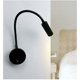 thumbnail image 1 of 3W LED Bedside Reading Light Flexible Swan LED Reading Light (Black) Wall Light LED Reading Light with Switch Warm White 3000K Modern 3076cm.., 1 of 4