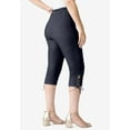 thumbnail image 3 of Roaman's Women's Plus Size Comfort Stretch Lace Up Capri Jean, 3 of 3