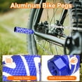 thumbnail image 4 of Uxcell 2 Pairs Bike Pegs Aluminum Alloy Rear Stunt Pegs Anti-Skid Foot Pedals fit 3/8" Axles for Mountain Bike BMX, Blue & Sky Blue, 4 of 6