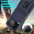 thumbnail image 5 of Heavy Duty Case for Samsung Galaxy Z Flip 4, Full Body Case with 360° Rotation Metal Ring Holder Kickstand Rugged Shockproof Anti-Scratch Case,Pink, 5 of 5