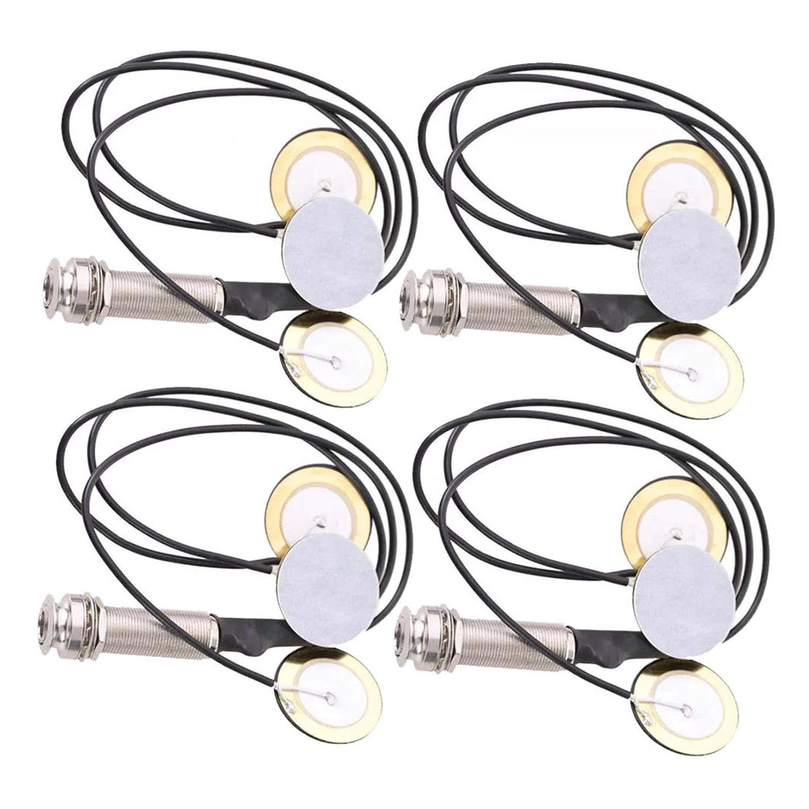 TAPDRA 4 Pack Kalimba Pickup Metal Plastic Body No Battery Required For Thumb Piano Mbira Sound Output