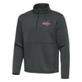 thumbnail image 2 of Men's Antigua Pewter Washington Capitals Twist Quarter-Zip Pullover Jacket, 2 of 3
