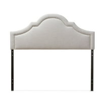 Baxton Studio Rita Modern and Contemporary Grayish Beige Fabric Upholstered Full Size Headboard,Wholesale Interiors
