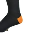 thumbnail image 4 of Sierra Socks Men's Contrast Heel & Toe Rayon From Bamboo (Shoe Size: 6-12, Charcoal 2 Pair), 4 of 5
