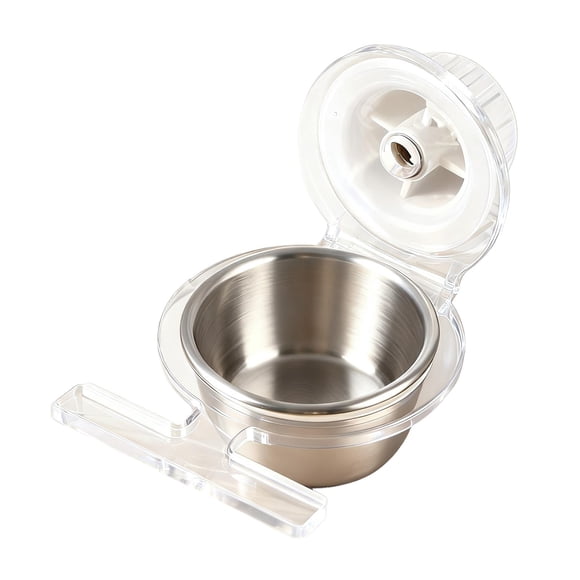 Comedero colgante para jaula de pájaros, accesorios para jaula, contenedor de comida transparente y práctico Estilo C