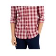 thumbnail image 3 of Club Room Mens Plaid Wrinkle Resistant Button-Down Shirt, 3 of 3