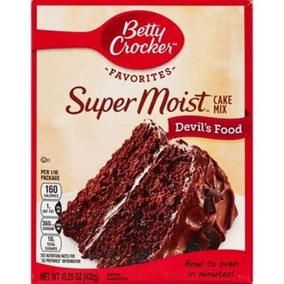Betty Crocker Favorites Super Moist Devil's Food Cake Mix (Pack of 5)