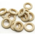 thumbnail image 2 of U8MO 50 Unfinished Natural Untreated Plain Wooden 30mm(1.2") Round Ring DIY Craft, 2 of 4
