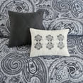 thumbnail image 6 of Regency Heights 8-Piece Comforter Set Reversible Floral Bedding with Bed Skirt and Decor Pillows,King,Black, 6 of 6
