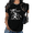 Black, variant on Black Funny Print Graphic Tees Dab Cow Farm Humor S-5XL Loose Tops
