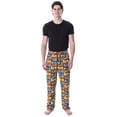thumbnail image 3 of Looney Tunes Men's Character Grid All-Over Print Sleep Lounge Pajama Pants, 3 of 7