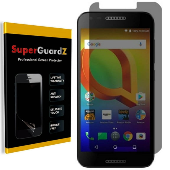 [2-PACK] Alcatel A30 Phone SuperGuardZ Screen Protector [Privacy Anti-Spy], Anti-Scratch, Keep Your Screen Secret, Anti-Fingerprint