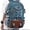 BLUE, variant on NomiLife Croc-Embossed, Waterproof, Large Capacity, 15.6 Inch Laptop Oxford Fabric Backpack, White