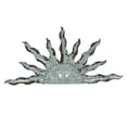 thumbnail image 1 of Zeckos Placa de decoración de jardín para el hogar con cara de medio sol de Metal galvanizado de 24 pulgadas Zeckos 99216, 1 of 4