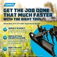 thumbnail image 2 of Camco Black Boar UTV/ATV Scrap Blade | Adjusts 0, 7.5 or 15 Degrees | Features Parallel Linkage Design for Correct Angle | Crafted of Durable Steel (66005), 2 of 11