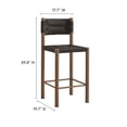 thumbnail image 4 of Parkland Counter Stools Set of 2 in Walnut, 4 of 10