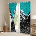 thumbnail image 3 of Manfei Cheer Team Black Out Curtains for Teens Girls,Bling Crystal Glitter Curtains Pack of 2 (42x63 Each),Girly Dreamy Dance Bedroom Curtains,Super Cozy Room Decor, 3 of 6