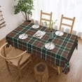 thumbnail image 2 of Christmas Blue Snowflake Tablecloth, Winter Xmas Snowflake Table Cloth For Rustic Farmhouse Kitchen Decor, Wipeable Table Cover Rectangle Tablecloths For Holiday Party Indoor Outdoor, 60" X 84", 2 of 6