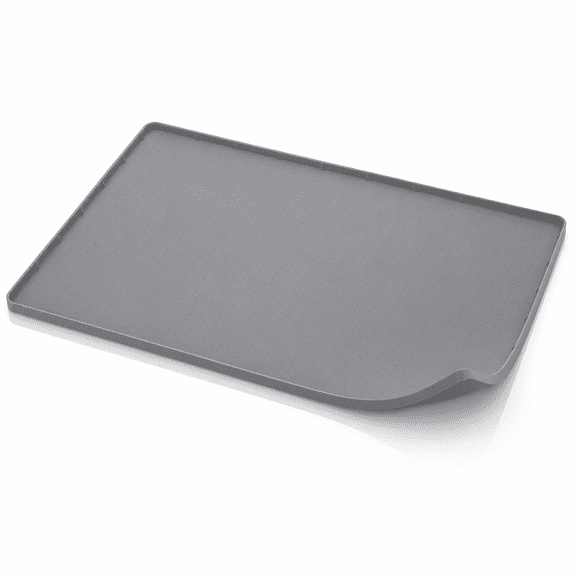 Waterproof Silicone Under Sink Mat with Lip for Kitchen and Bathroom,34 x 22 in,Gray
