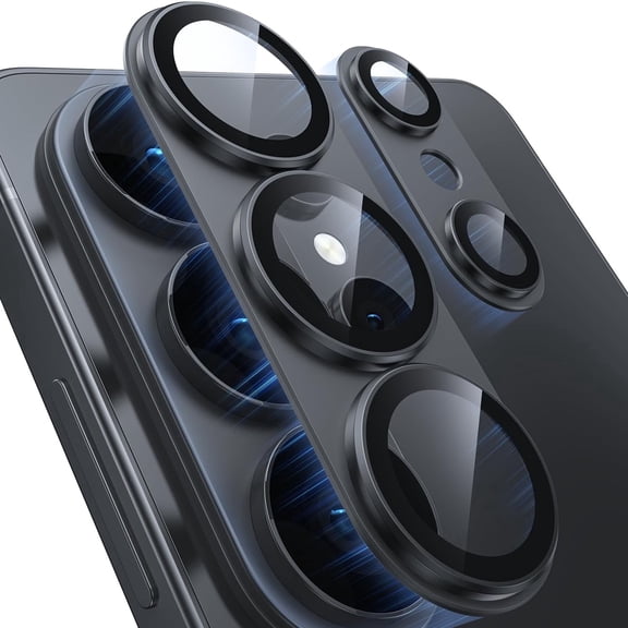 [1 Pcs] for Samsung Galaxy S26 Ultra Camera Lens Protector - Matte Titanium Alloy [Military Grade Shatterproof] [Strong Adsorption] Glass Camera Screen Protector for S26 Ultra,Black