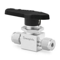 SS-43GS4-12457 | Swagelok Ball Valve, (2 Way), Inlet/Outlet : 1/4" Tube : OD Compression, 3,000 psi, 316 Stainless