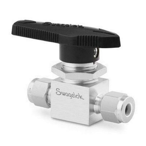 SS-43GS4-12457 | Swagelok Ball Valve, (2 Way), Inlet/Outlet : 1/4" Tube : OD Compression, 3,000 psi, 316 Stainless