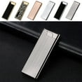 thumbnail image 2 of Metal Windproof Butane Lighter - Compact Sleek Design with Easy Refill (2.9x2x0.3in), 2 of 7