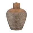 thumbnail image 3 of 360 Lighting Bentley Rustic Farmhouse Table Lamp 29" Tall Brown Leaf Hammered with Table Top Dimmer Off White Empire Shade for Bedroom Living Room, 3 of 6