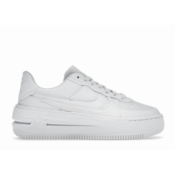 Nike Women's Air Force 1 PLT.AF.ORM Triple White Shoes, from StockX