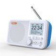 thumbnail image 1 of Jixopn - Reloj despertador digital universal de escritorio con pantalla LCD a color de 2,4 pulgadas, radios de transmisión compatibles con Bluetooth, DAB, DAB+ y FM, 1 of 1