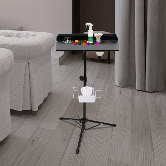 Adjustable Tattoo Workstation Tray Shop Portable Furniture Collapsible Equipment