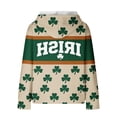 thumbnail image 4 of BRGZLK Women's St.Patrick's Day Hooded Sweatshirts Green Polyester Blend Long Sleeve Shamrock Irish Print Loose Comfy Tops Hoodie with Pocket Green G S, 4 of 5