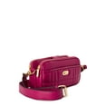 thumbnail image 5 of Time and Tru Women’s Annamarie Faux Leather Crossbody Handbag, Pink, 5 of 8