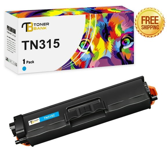 Toner Bank 1-Pack Compatible Toner for Brother TN-315C HL-4150CDN 4570CDW 4570CDWT MFC-9460CDN 9560CDW 9970CD Printer Replacement Cyan