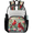 Multicolor 4, variant on Teddy Bear Clear Backpack for Stadium Events, Transparent Backpacks See Through Plastic Bag for Concerts & Work, Moon Cloud Star