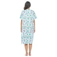 thumbnail image 4 of Casual Nights Women's Snap - Front House Dress Short Sleeve Woven Housecoat Duster Lounger Robe with Pockets, 4 of 5