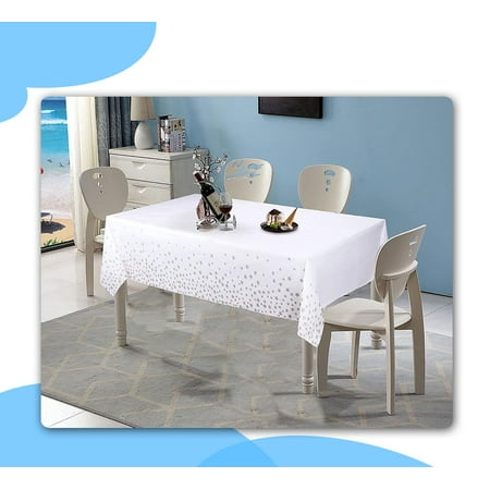 

3-Piece Disposable Plastic Rectangle Tablecloth