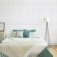 thumbnail image 3 of 10PCS 3D Brick Wall Stickers,Free DIY,Self-Adhesive Wallpaper,Removable and Waterproof Art Wall Tiles for Bedroom Living Room Background TV Decor,13.78" x 15.16",Fruit Green, 3 of 8