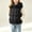Black, variant on LOINRODI Girls Puffer Vest, Sleeveless Snap Button Quilted Hooded Warm Padded Outerwear for Cold Weather Green Size 7-8