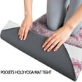 thumbnail image 3 of Pink Cartoon Unicorn Pattern Hot Yoga Mat Towel Non Slip for Hot Yoga - Quick-Drying Yoga Mat Cover with 4 Corner Pockets with Travel Bag - Hot Yoga Towel Non Slip 74"x26", 3 of 6
